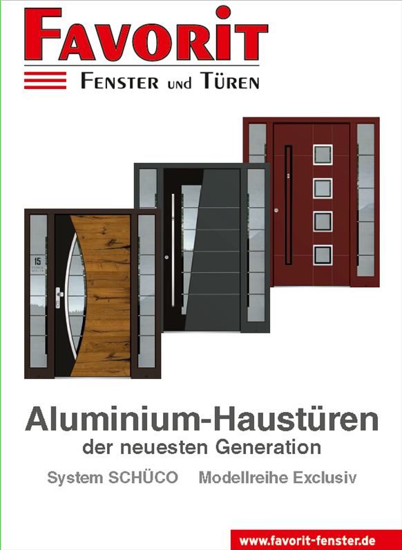 Broschuere Aluminium Haustueren