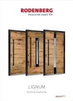 Katalog Haustueren Echtholzoberflaeche Lignum